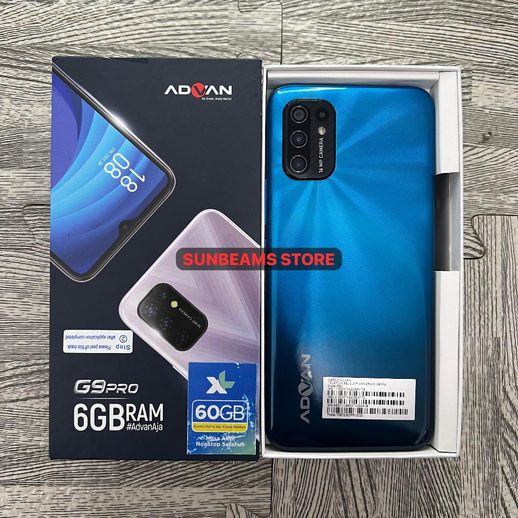 Advan G9 Pro 6/64 Second Fullset Bekas Resmi