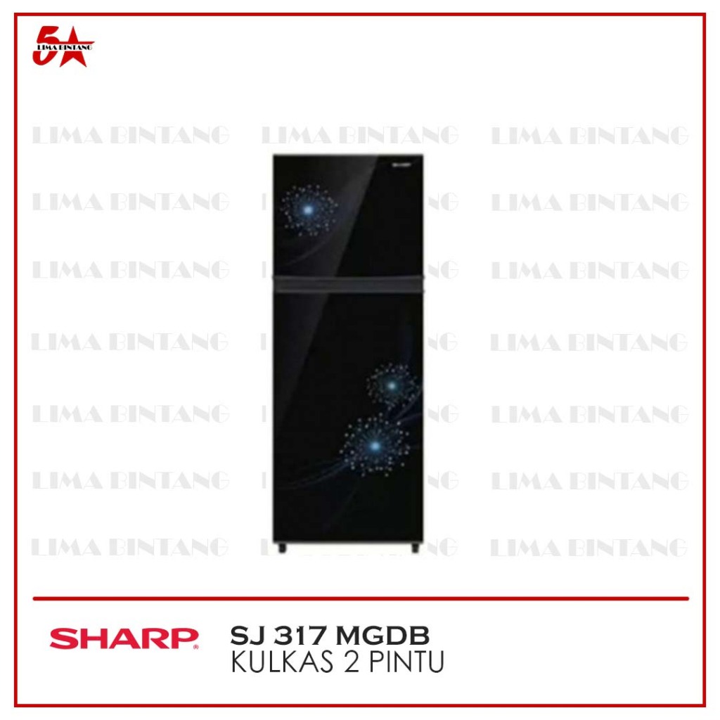 KULKAS 2 PINTU 256 L SHARP SJ 317 MG SJ317MG SJ 317MG DB / DP