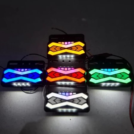 Lampu Bak Samping Pick up Truk Mata Ninja 12V-24V LED Lampu Samping Truk Variasi Mata Ninja