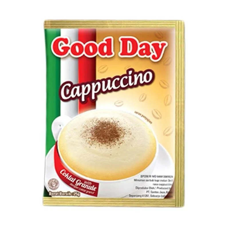 

GOOD DAY CAPPUCCINO 1 RENCENG isi 10 SACHET 25gr