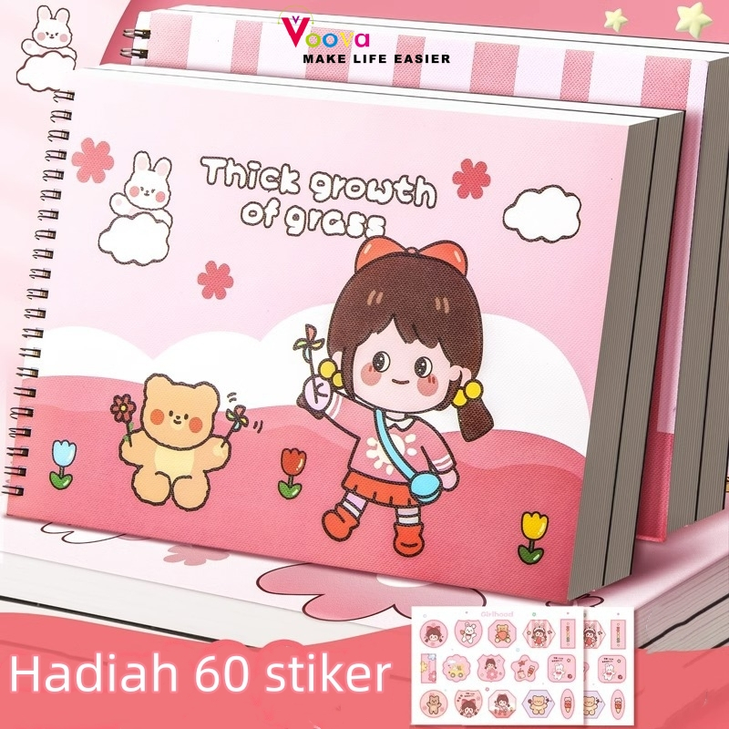 

VOOVA A4 Drawing Book Buku Gambar Anak / Buku Gambar Polos A4 / Drawing Book