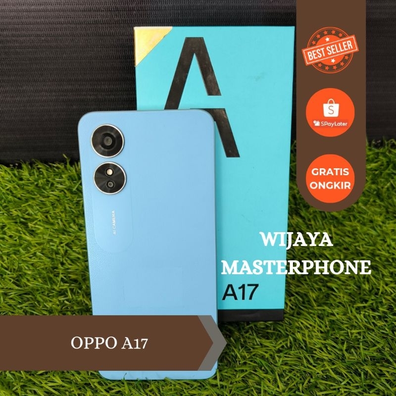 oppo A17 Ram 4GB Internal 64GB HP Second Seken Bekas Fullset [murah] hp murah