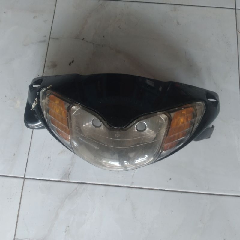 BATOK DEPAN SET HEADLAMP LAMPU DEPAN TOSSA JIALING BEKAS ORIGINAL