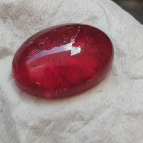 Batu akik merah siam pecah seribu