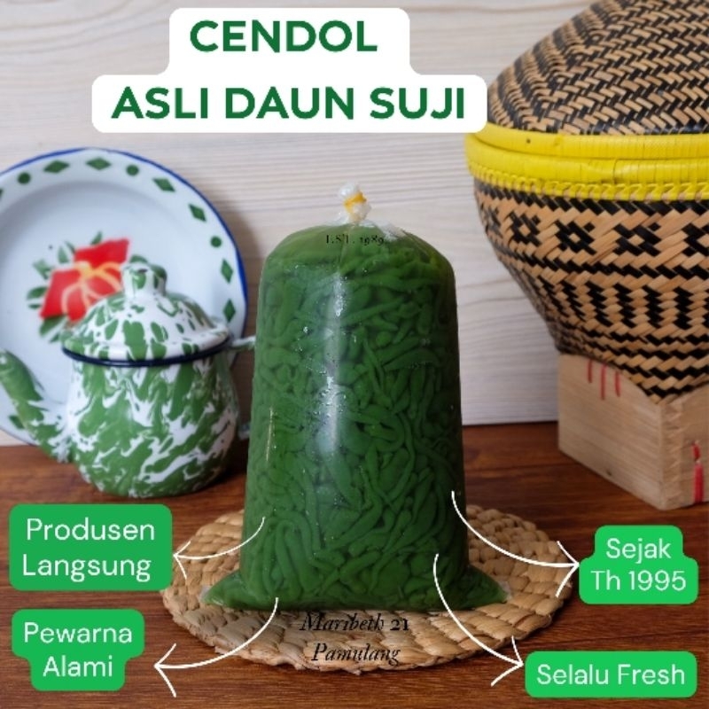 PAKET ES CENDOL DAWET DAUN SUJI ASLI TANPA PENGAWET