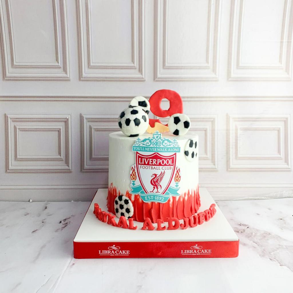Kue Ulang Tahun/Birthday Cake/Kue Ultah Tema Bola/Tema Lierpool/Kue Birthday jakarta