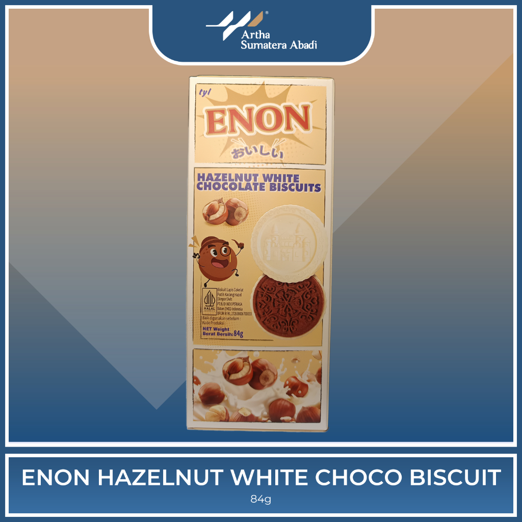 

ENON HAZELNUT WHITE CHOCO BISCUIT 84GR