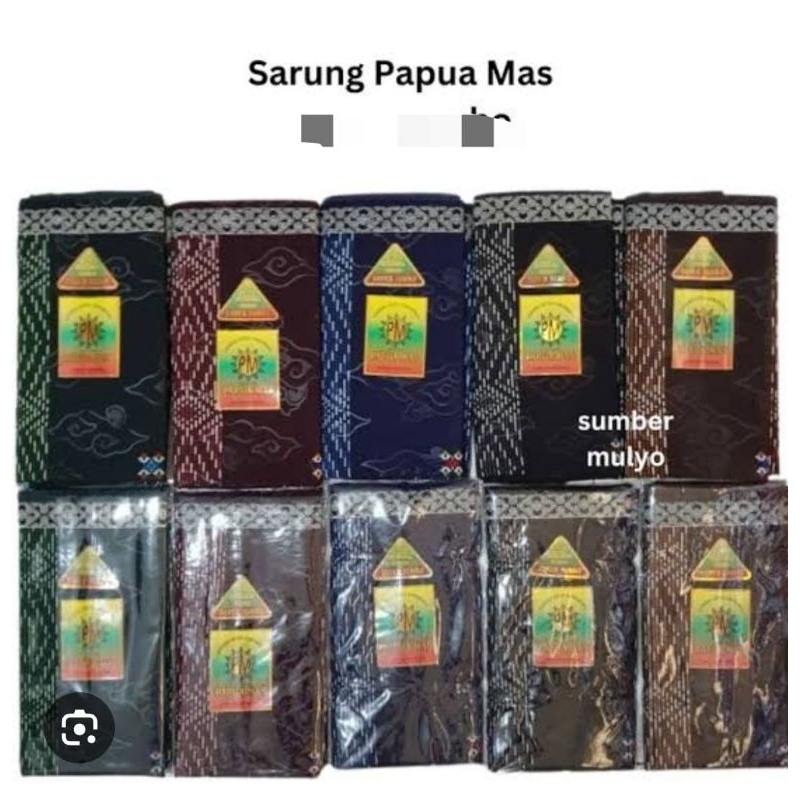Sarung Papua Mas Motif Terbaru Ukuran Jumbo