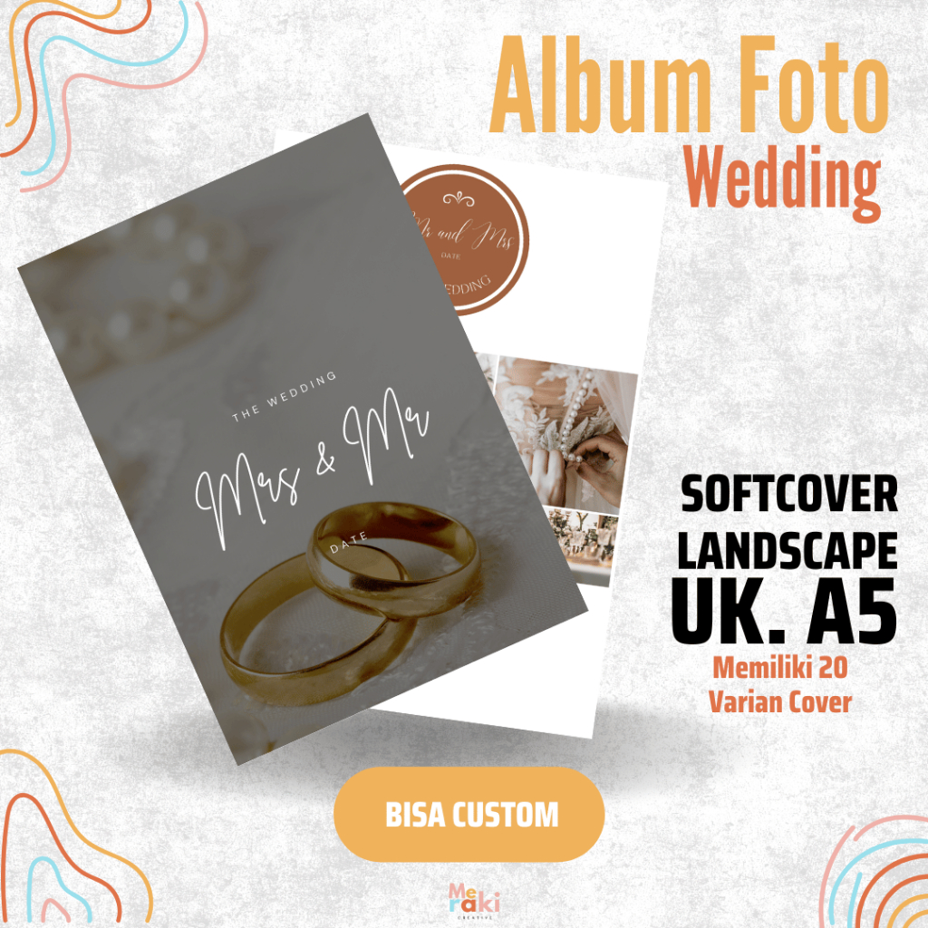 Buku Album Foto Wedding Book / Buku Pernikahan A5 Softcover