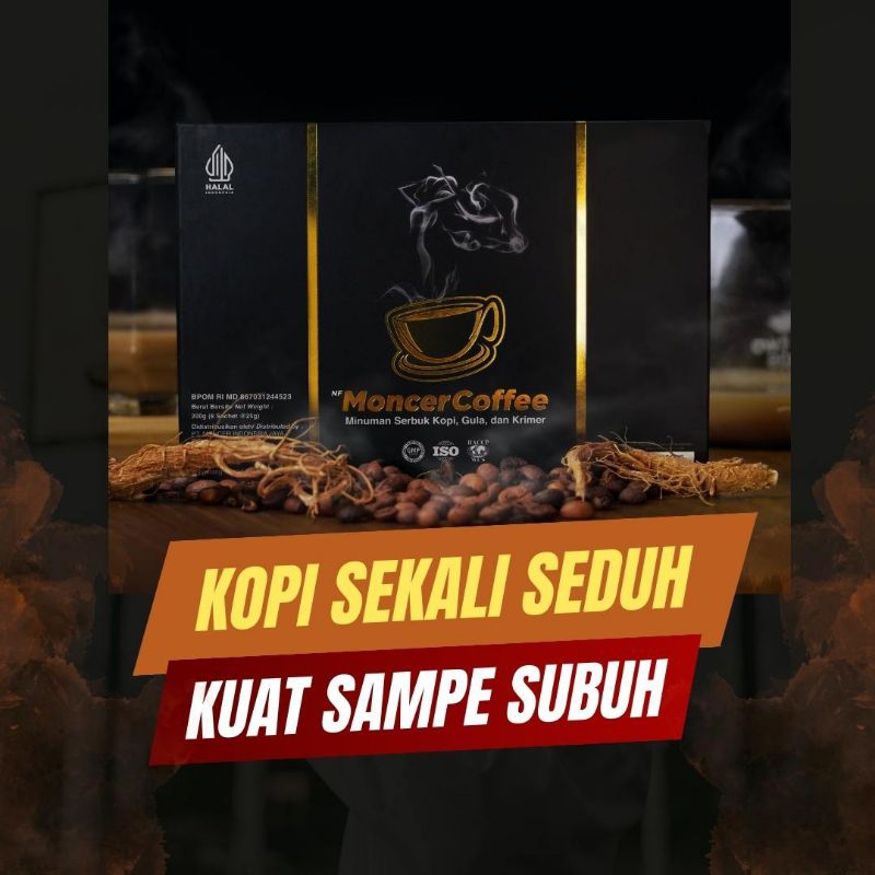 

MONCEER Coffee ASLI | Obat Stamina Kuat Tahan lama Pria Jawara - Kuat Sampai Pagi Di Ranjang BPOM HALAL