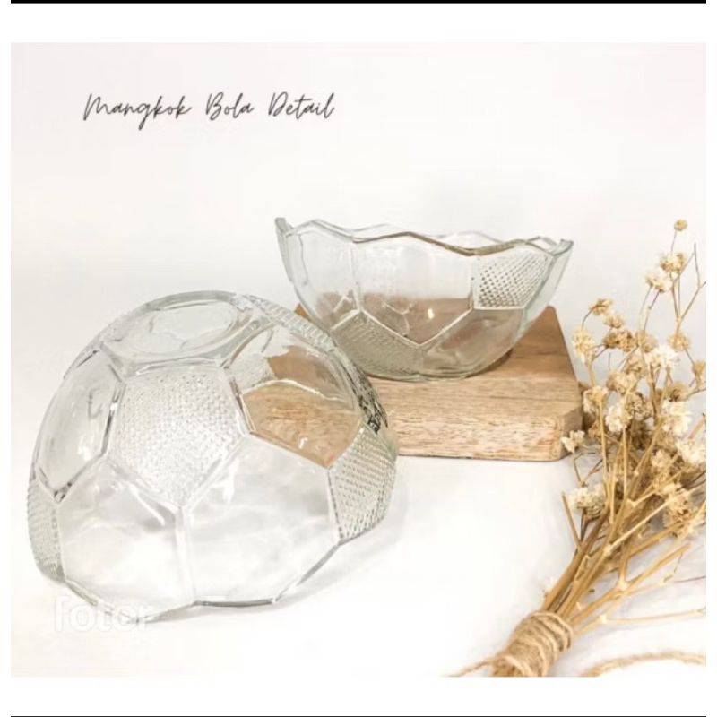 MANGKOK KACA KECIL MOTIF BOLA MANGKOK SOUVENIR PERNIKAHAN B414