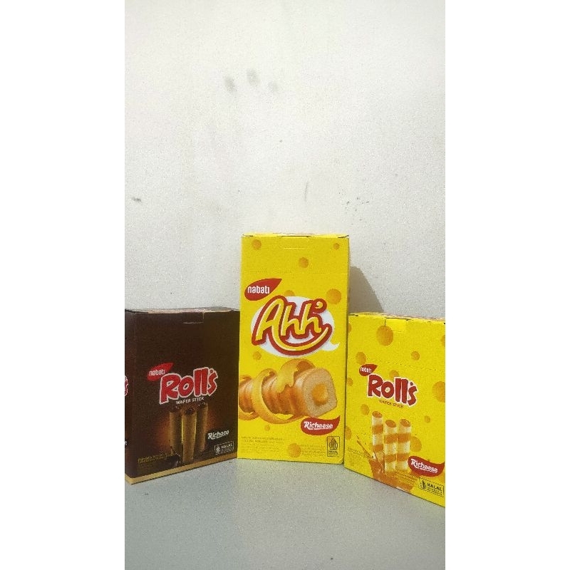 

Roll 500 Coklat @120g Roll 500 Keju @120g, Ahh 1000 @90g