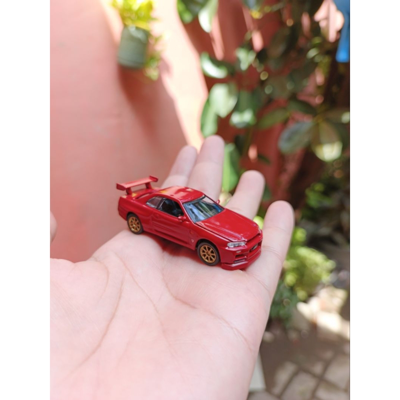 Diecast Targa Taccar NISSAN SKYLINE GT-R R34 Red 1/64 Miniscale Loose VHTF