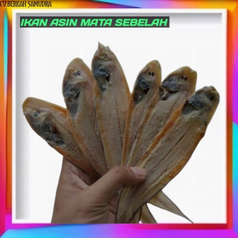 

IKAN ASIN MATA SEBELAH /IKAN ASIN /PER 250 Gr