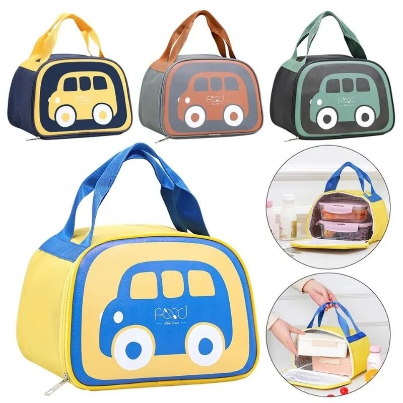 Tas Bekal Makan anak model mobil
