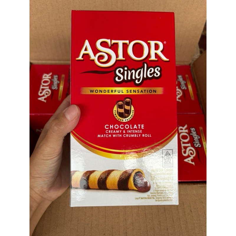 

agen distributor makanan ringan snack biskuit astor singles wonderfull sensation pack murah