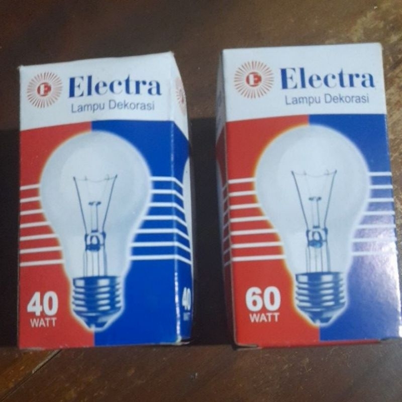 Lampu Bholam Pijar Electra 40 & 60 Watt Lampu Dekorasi Kuning