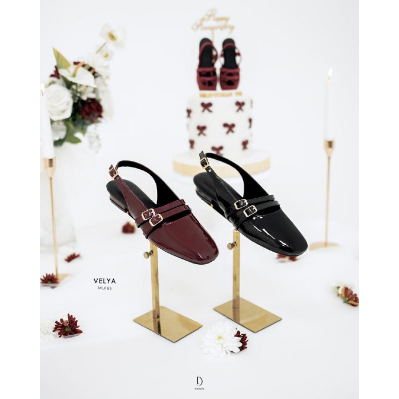 Damelia Melstore Velya Flatshoes Wanita Sepatu Kerja Wanita