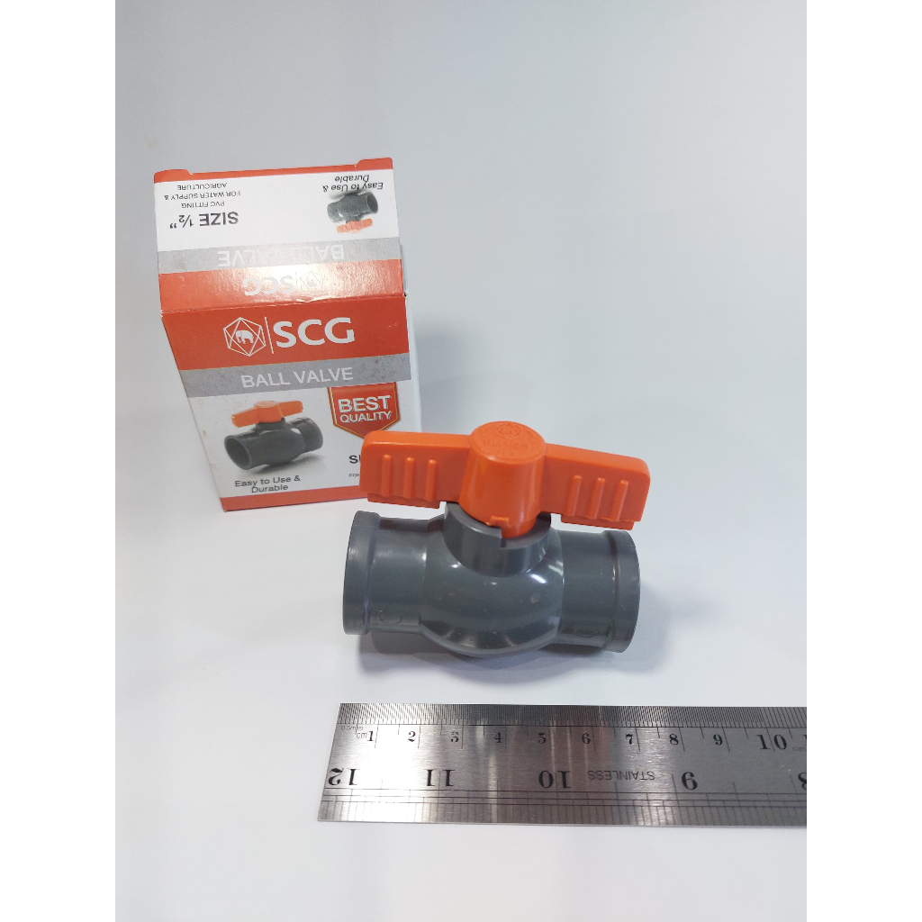 SCG Ball Valve / Stop Kran 1/2" in Pvc /Balpalev /Bol valve /Stop Keran 1/2