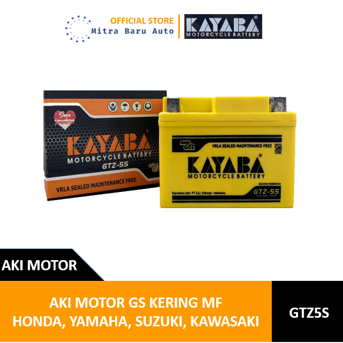 Aki Motor Yamaha New Mio, Fino, X-Ride SNI Kering MF Kyb