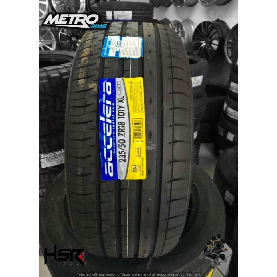 ban mobil tubeless ring 18 235/50 merk accelera PHI-R ukuran 235 50 R18 mobil rush, terios, innova