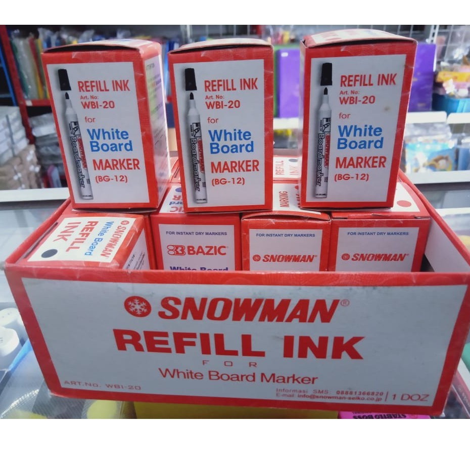 

Refill Tinta Spidol White Board Snowman WBI-20