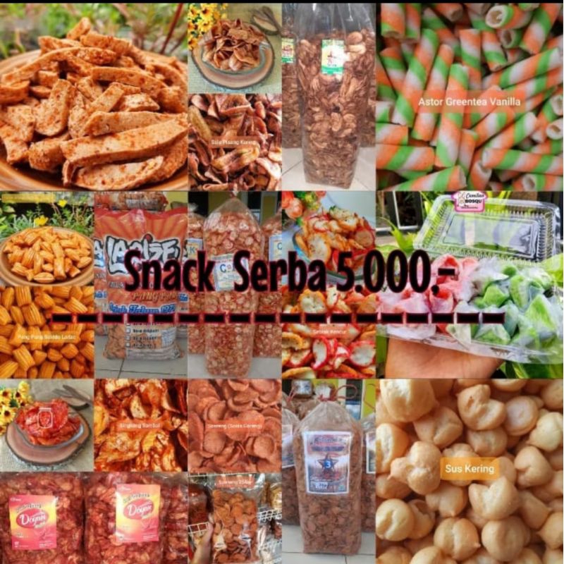 

snack serba serbi murah 5000 an aneka macam jenis camilan