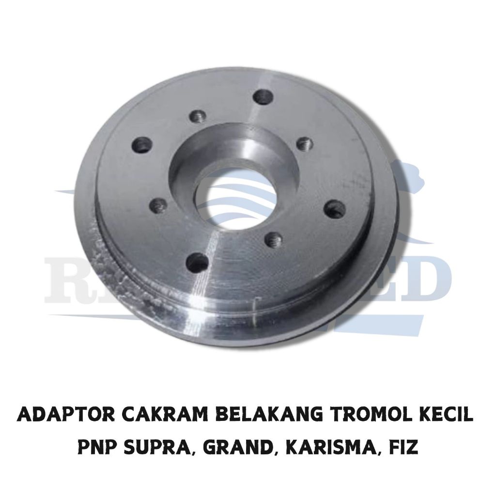 ADAPTOR PLENDES CAKRAM BELAKANG BEBEK TROMOL KECIL PNP SUPRA, GRAND, KARISMA, FIZ