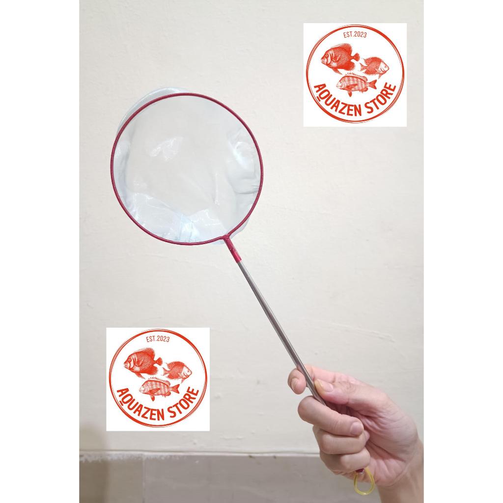 Serokan Ikan Stainless Anti Karat Bulat dan Kotak ikan cupang ikan guppy dan ikan hias Serokan Besar