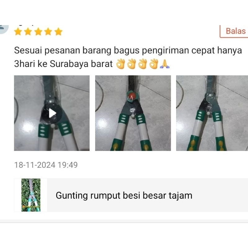 RB Gunting rumput besi besar tajam