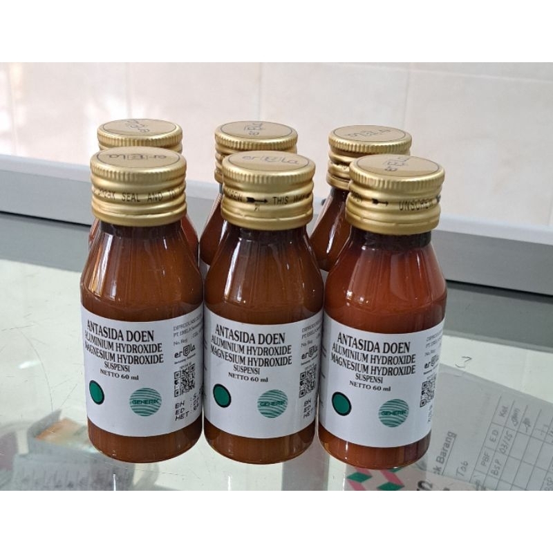 Antasida doen Erella sirup syrup erela (setengah lusin = 6 botol)