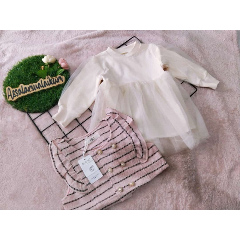 DRESS anak perempuan / DRESS ANAK perempuan bahan rajut usia 5-10 tahun import premium / DRESS rajut