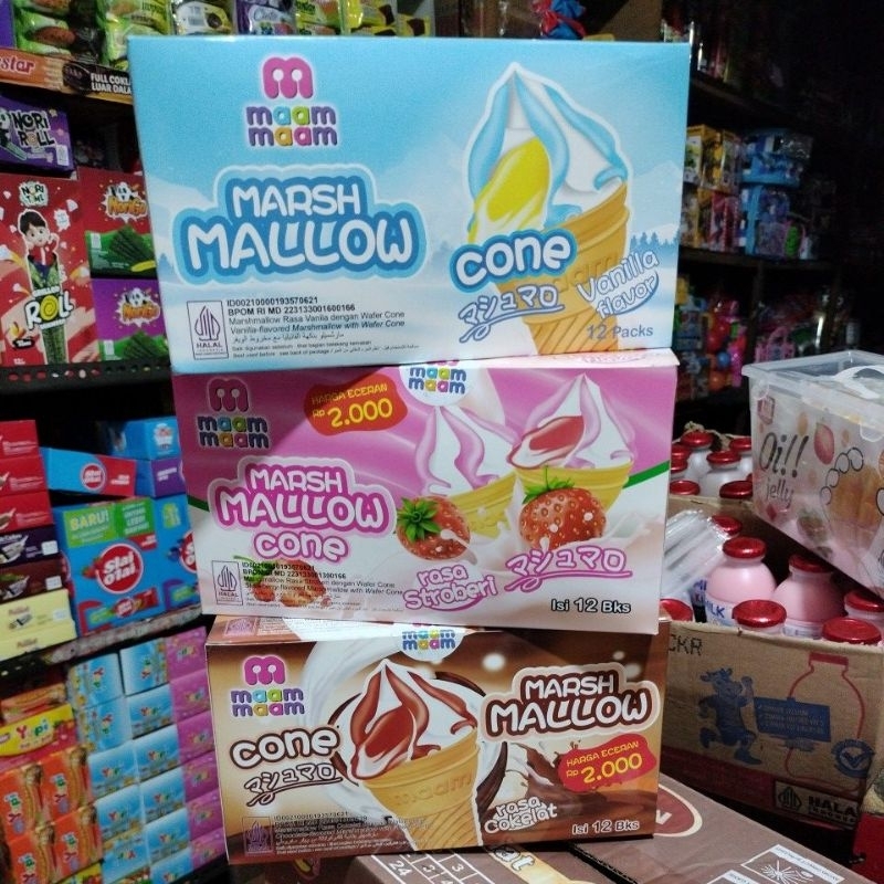 

MARSHMALLOW CONE HARGA 1 PCS