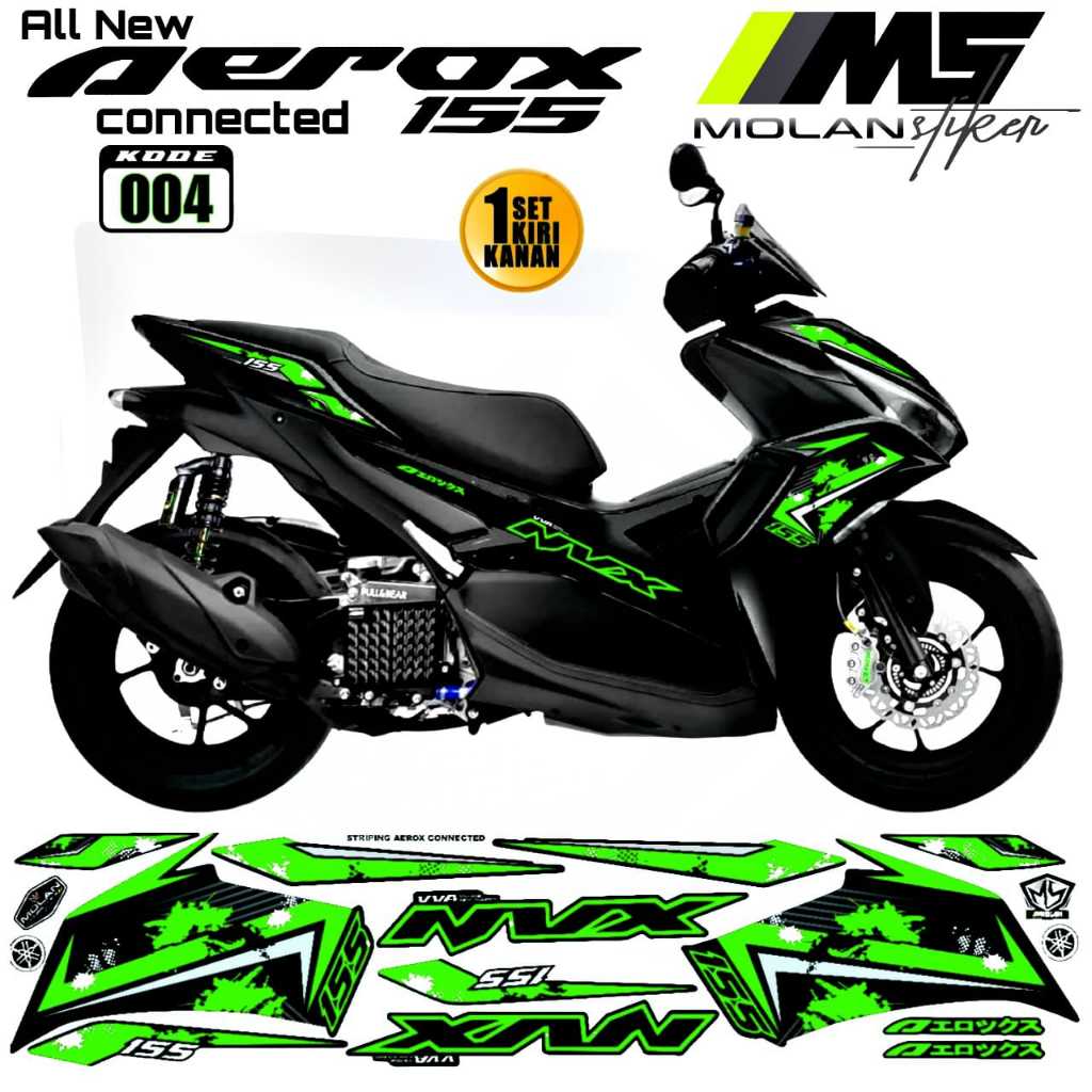 DECAL STICKER STRIPING VARIASI AEROX NEW,YAMAHA AEROX NEW,STRIPING AEROX