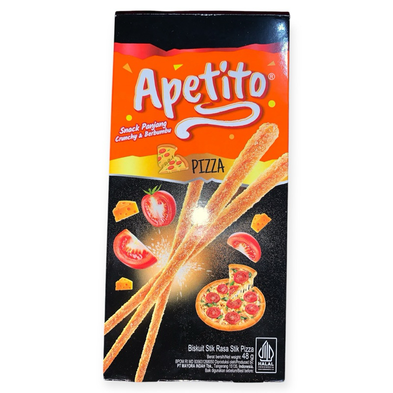 

Apetito Snack Panjang Crunchy & Berbumbu - Rasa Pizza (48g)