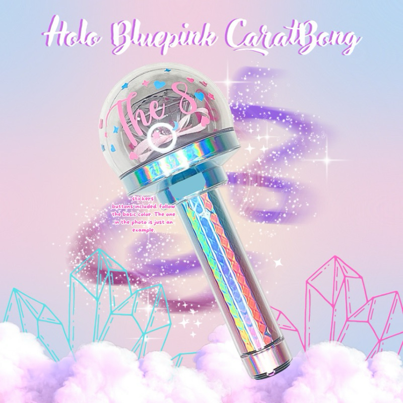 CARATBONG V3 HOLO PINK BLUE SKIN STICKER DECAL (Skin Saja Tidak dengan Light Stick)