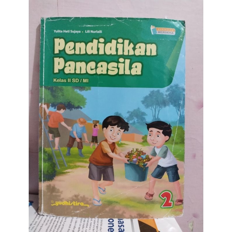 buku ppkn/pendidikan pancasila kelas 2/II sd mi yudhistira kurikulum merdeka