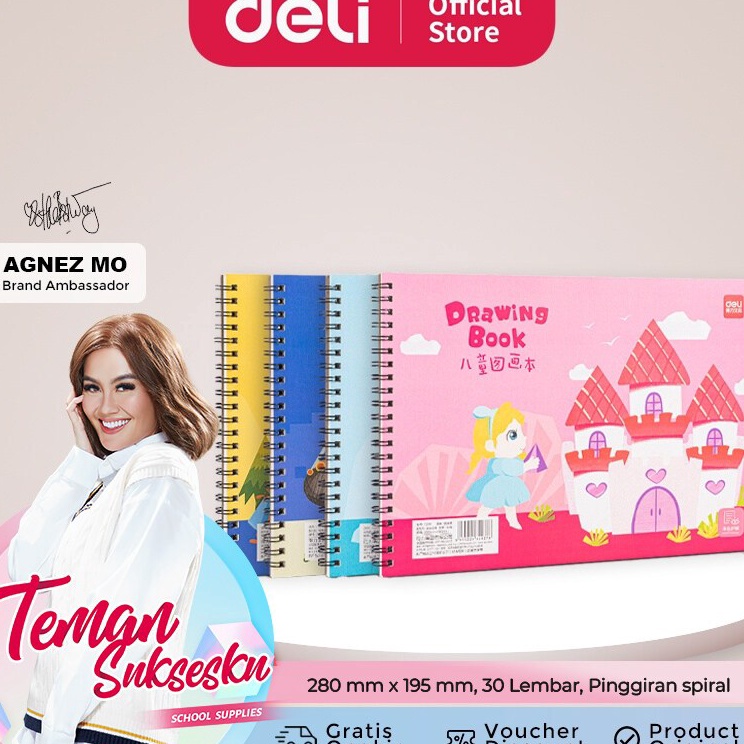 

Pusat Produsen Deli Cute Painting Book Buku Gambar Design Lucu 1g 3 lembar 73351
