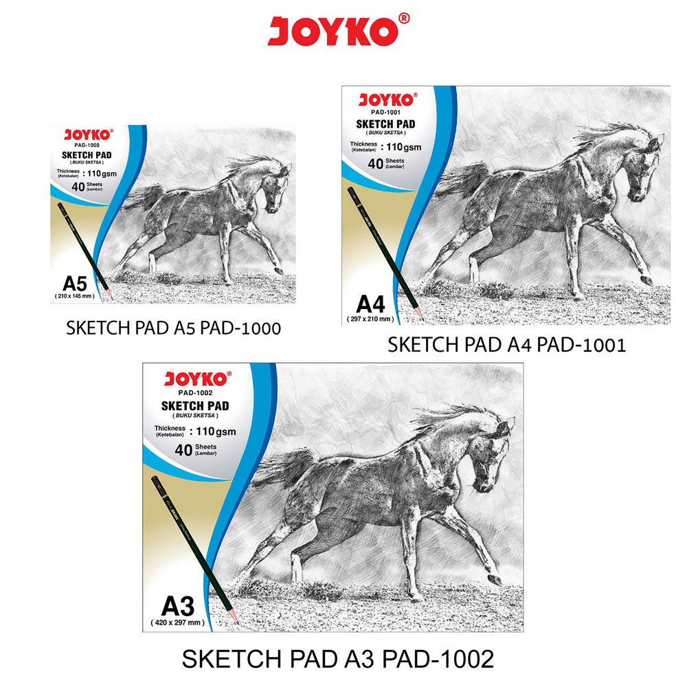 

Harga Spesial Joyko Sketch Pad Buku Gambar Sketsa 11 gsm 4 Sheets