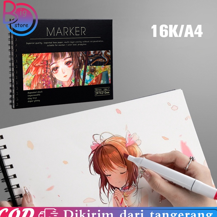 

Kirim Tercepat Marker Pad Sketchbook 5 Sheets No Penetration Drawing Paper Untuk Marker Pen