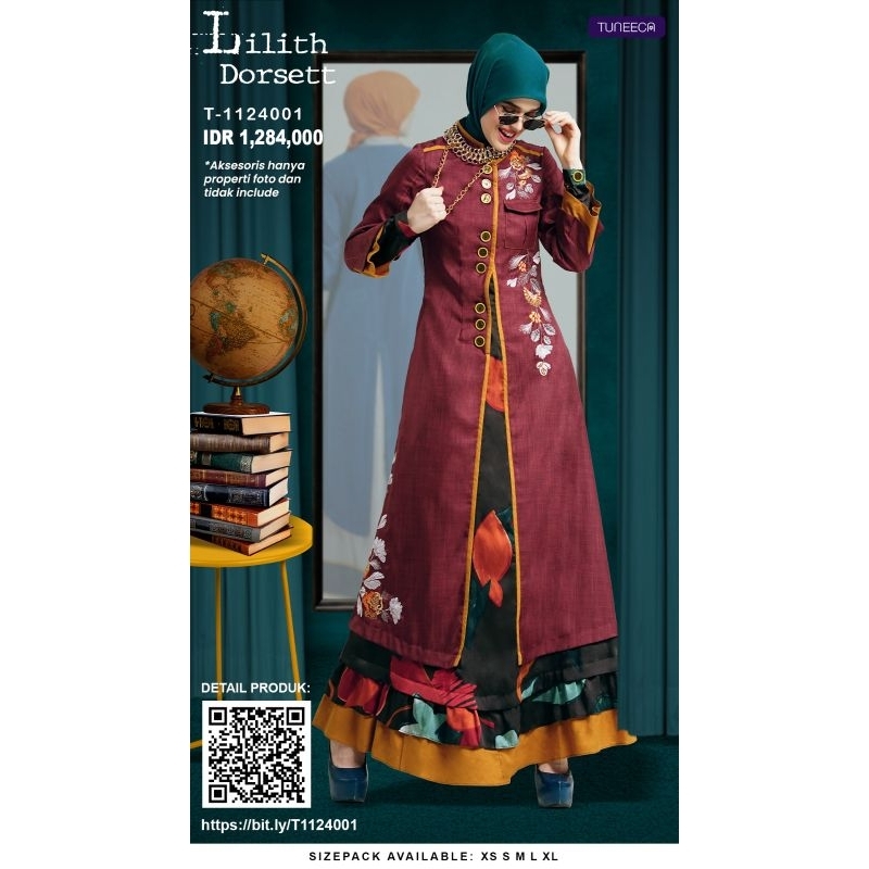 Gamis Lilith Dorsett T-1124001 edisi Enigma by tuneeca