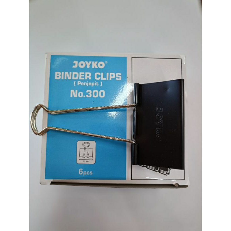 

PENJEPIT KERTAS/BINDER CLIP JOYKO 300 (ISI 6 PCS)