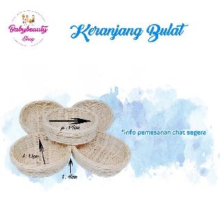 keranjang rotan oval