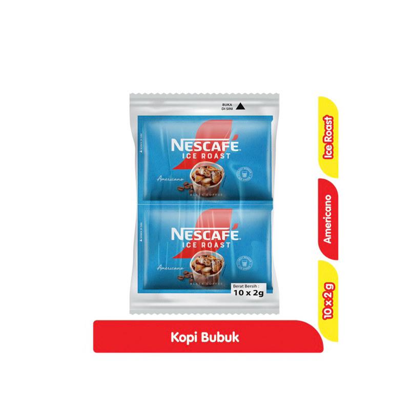 

Nescafe Ice Roast Kopi Instan Americano Bag 10 x 2 g