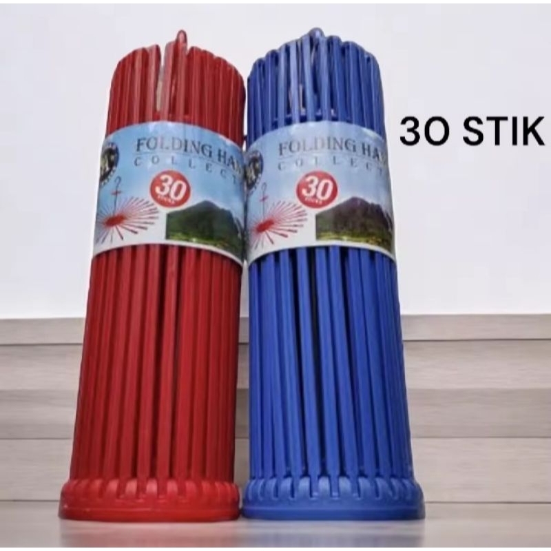 JEMURAN FOLDING HANGER 30 STICK/GANTUNGAN BAJU 30 STICK/JEMURAN POPOK BAYI