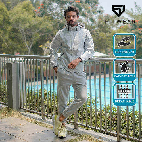Fitwear - Jaket Olahraga Running Pria ARTHUR PRINTED UNISEX  - L - 5XL