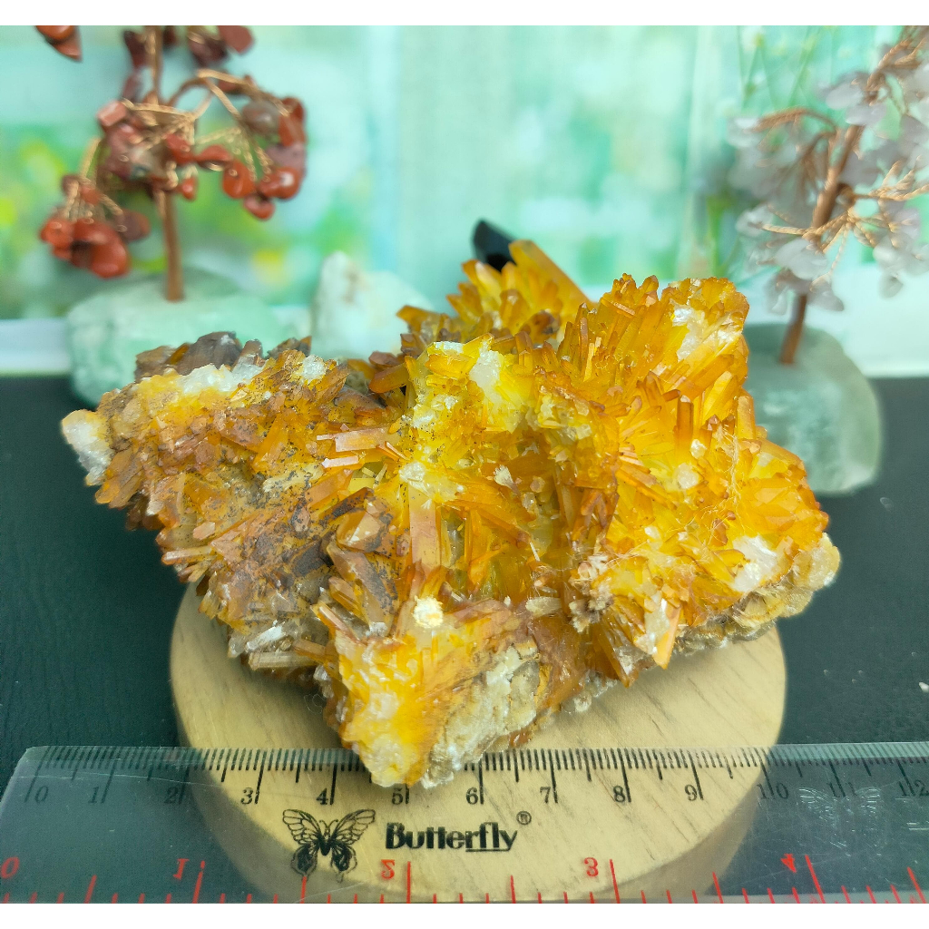 Batu Natural Tangerine Quartz Crystal Cluster (3)
