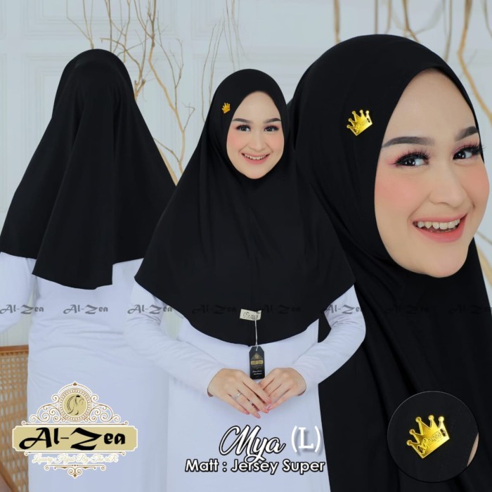 Jilbab Mya Hijab Bergo Instan Muslim Syari Jersey Super Alzea Premium Kerudung - Khimar Wanita dewas