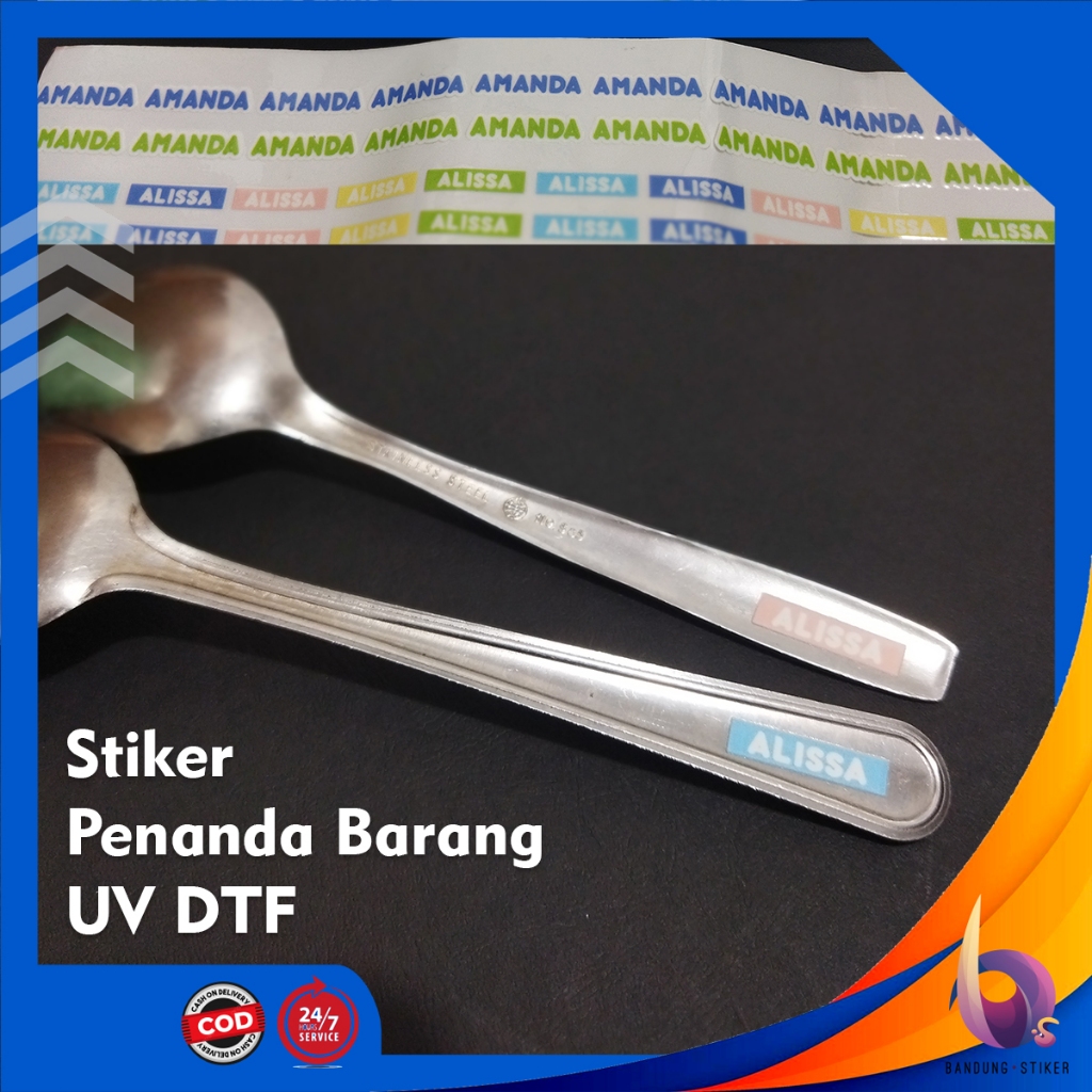 

Bandung Stiker - Sticker Penanda Barang Perabot Sendok Permanen UV DTF Anti Air