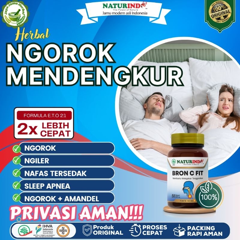Herbal Alami Atasi Ngorok Mendengkur Ngiler Sleep Apnea Ampuh BPOM Naturindo